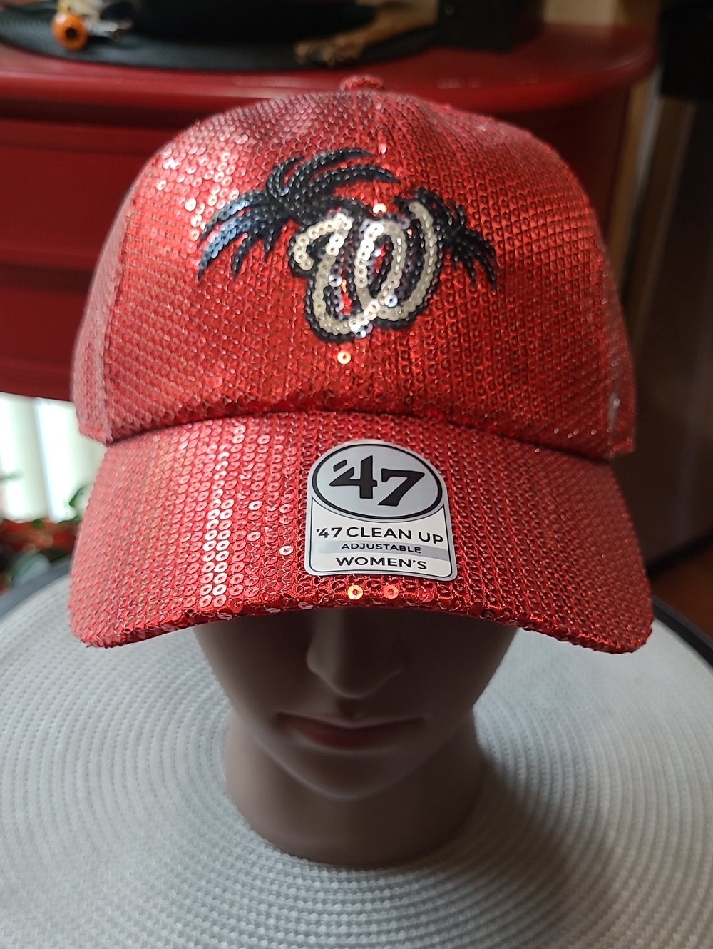 47 Washington Nationals Women's Sequin Spring Training Baseball Cap